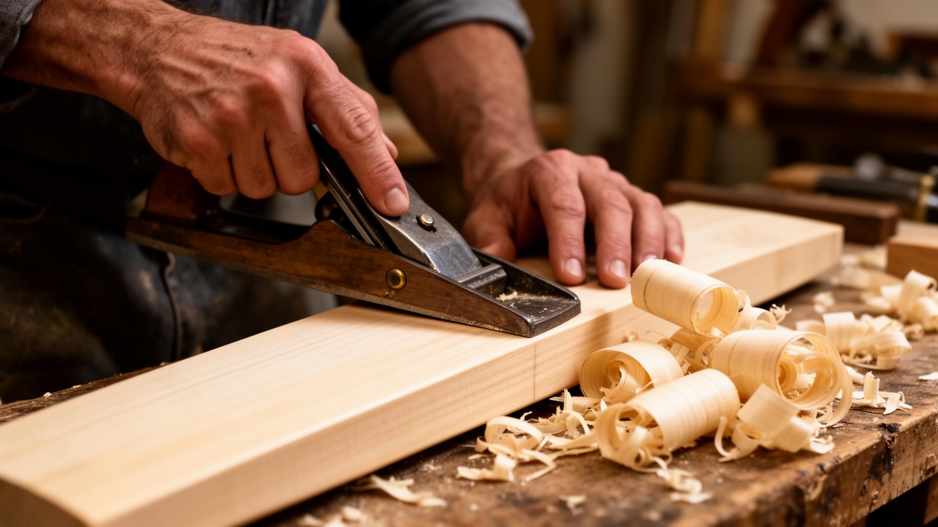 Batspa craftsman shaping a cricket bat